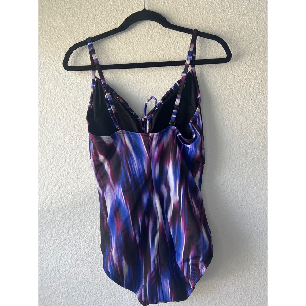 MAGICSUIT Woodstock Katrina One-Piece Purple and Blue Swimsuit Size 12. - Picture 3 of 10